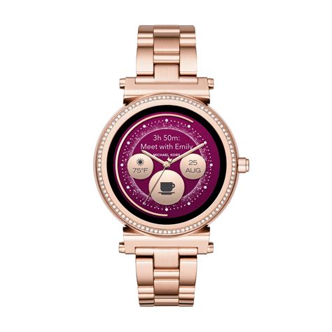 michael kors access sofie smartwatch rose gold|Michael Kors access sofie smartwatch.